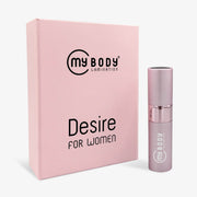 Feromoni donna spray per attrarre uomini con la scatola my body lamination rosa