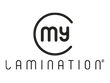 logo my lamination nero sfondo trasparente