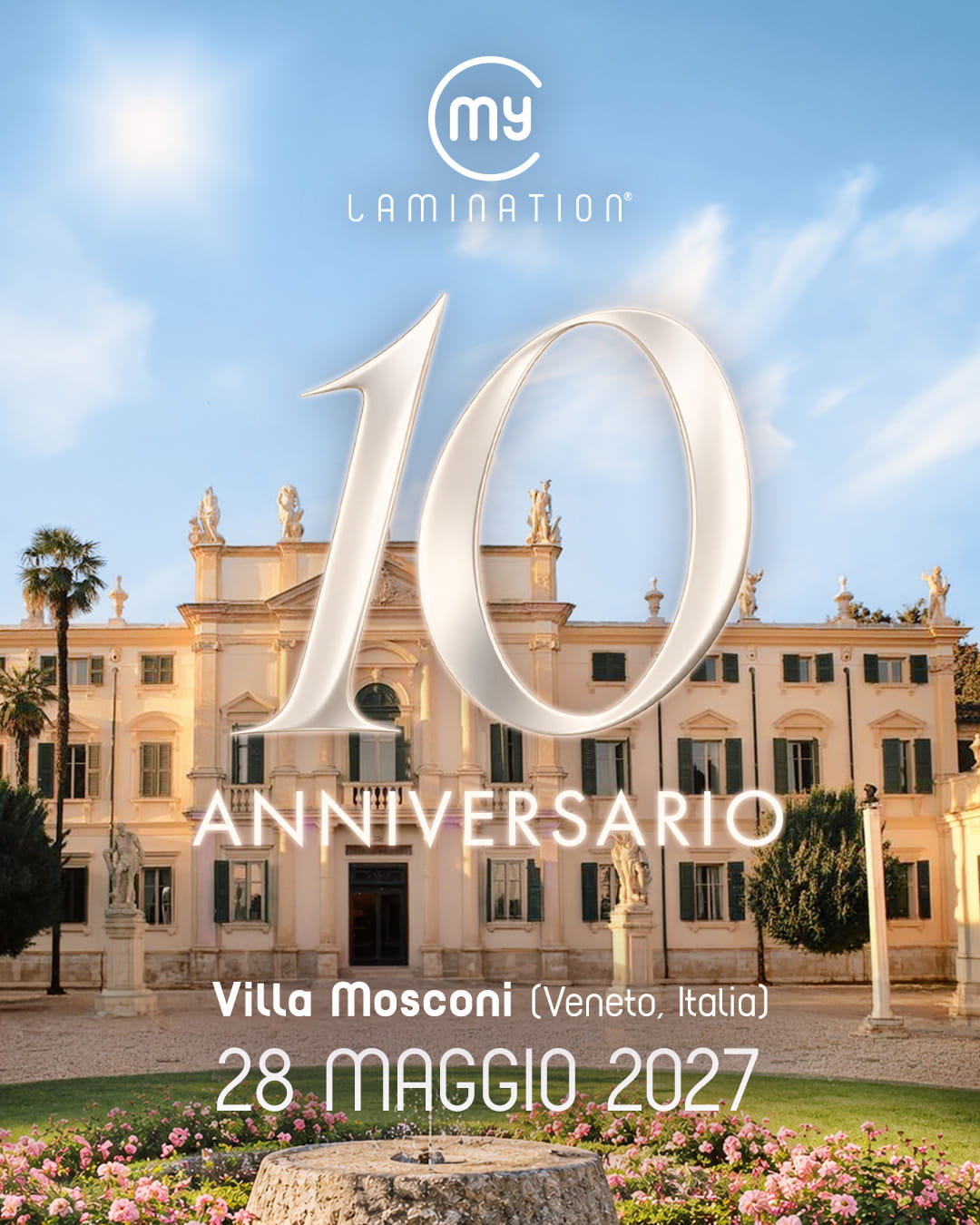festa per i 10 anni di my lamination a villa mosconi a verona