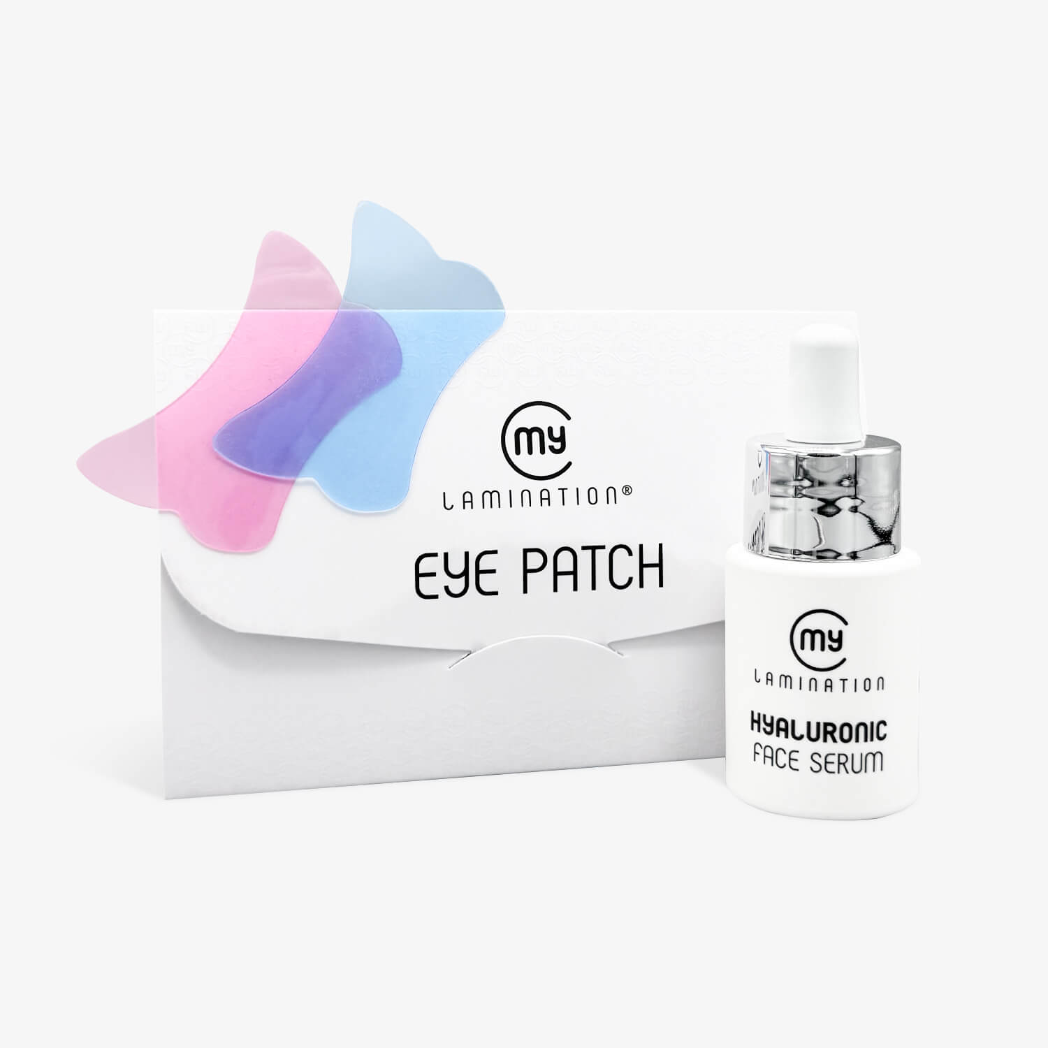 maschera contorno occhi con patch occhi riutilizzabili e il siero hyaluronic di my lamination