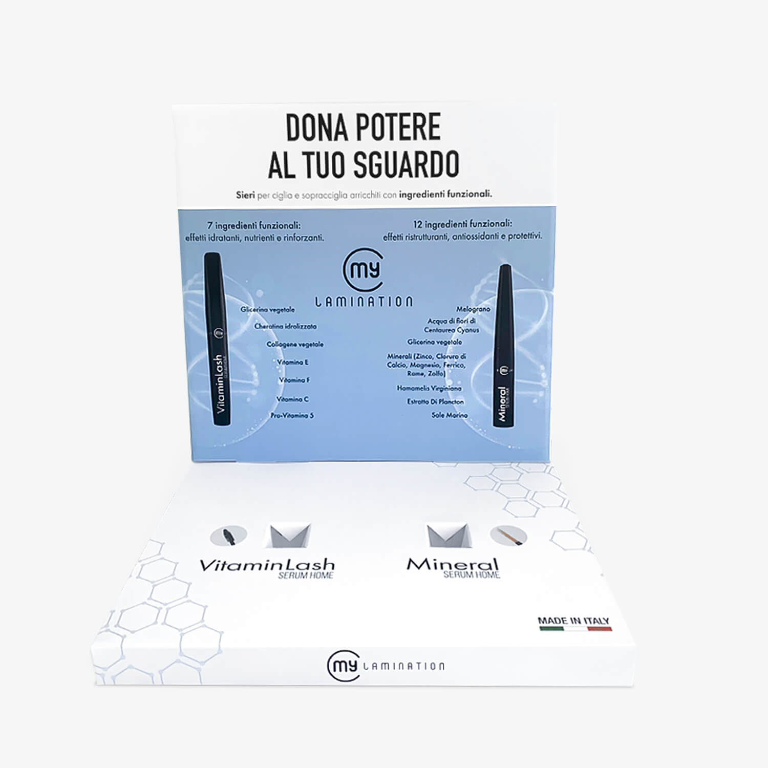 Espositore di vitamin e mineral Serum Home di my lamination