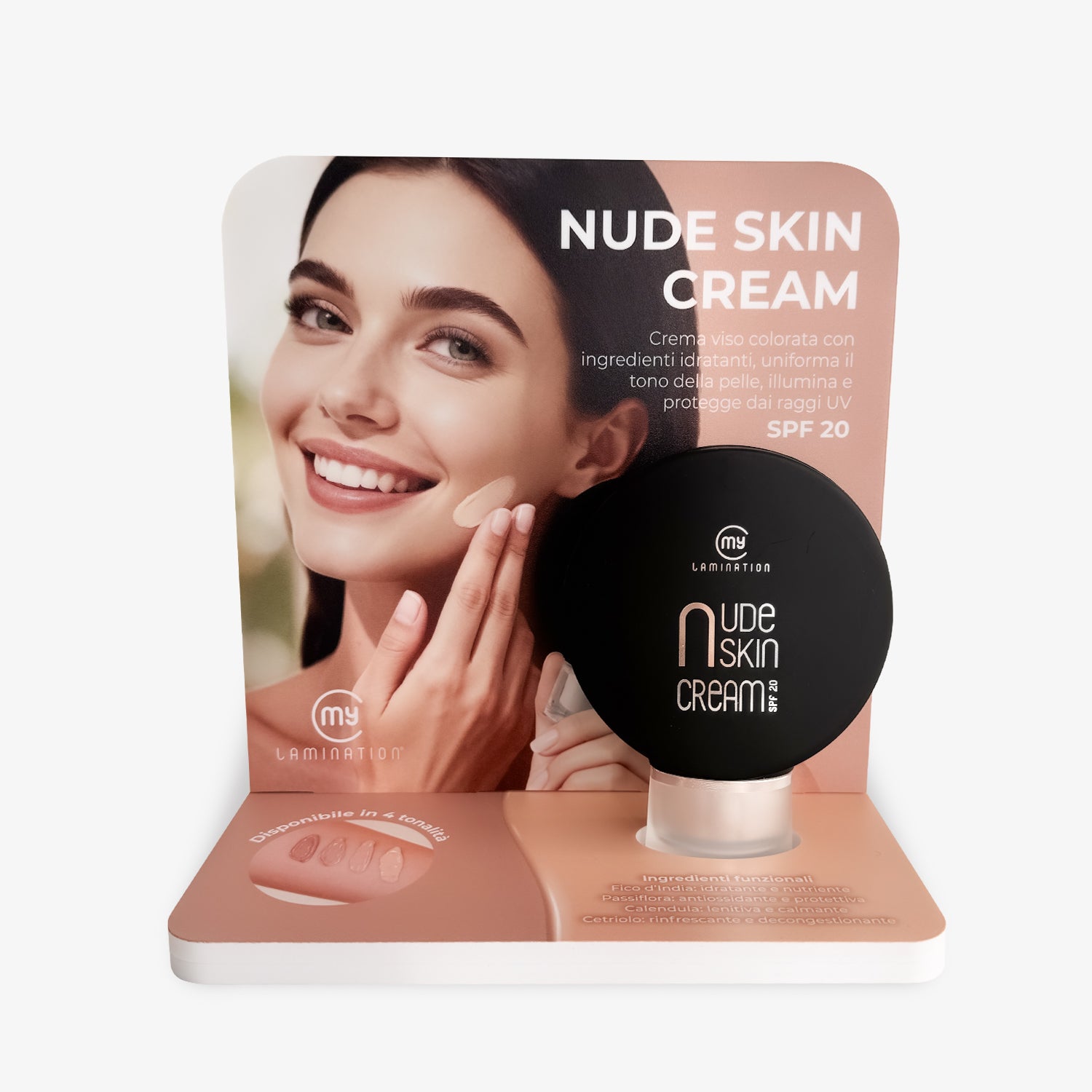 espositore nude skin cream