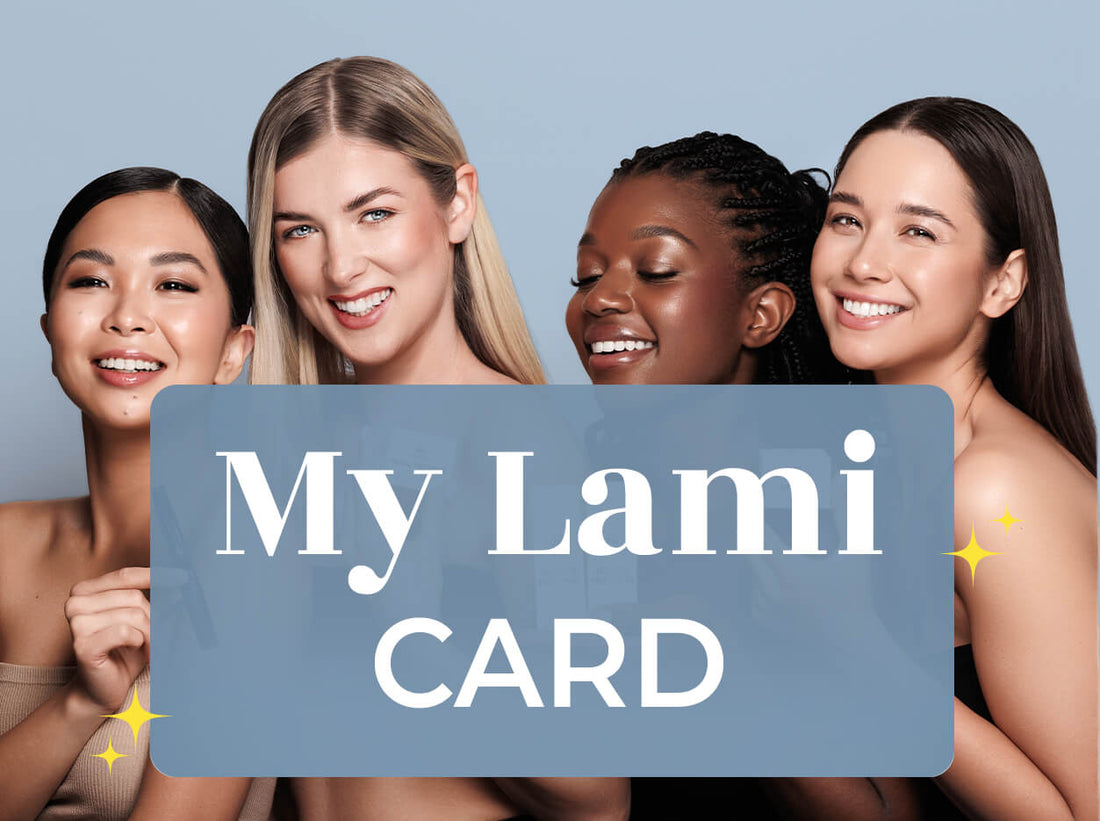 ragazze con scritta my lami card
