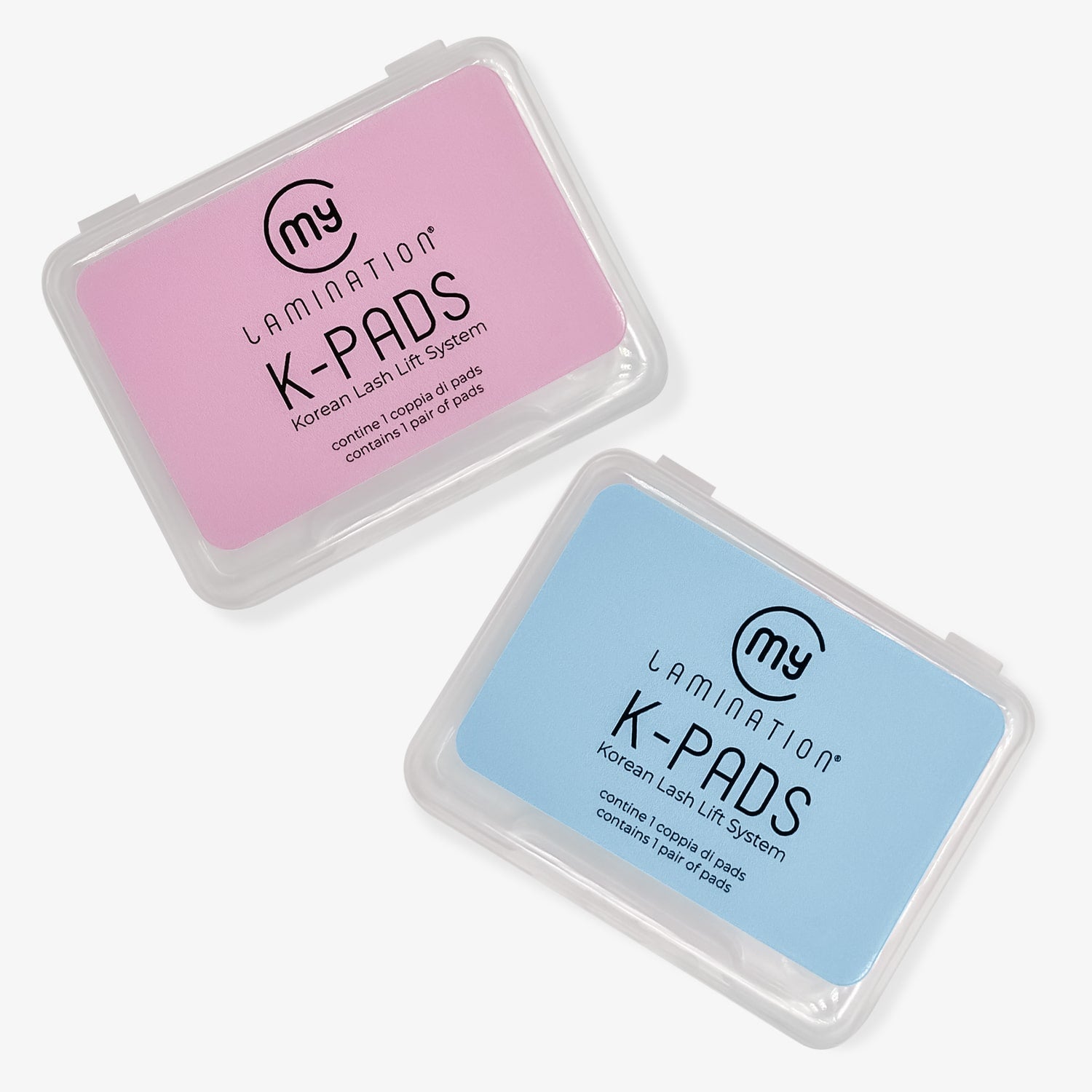 k-pads blu e rosa di my lamination per laminazione coreana