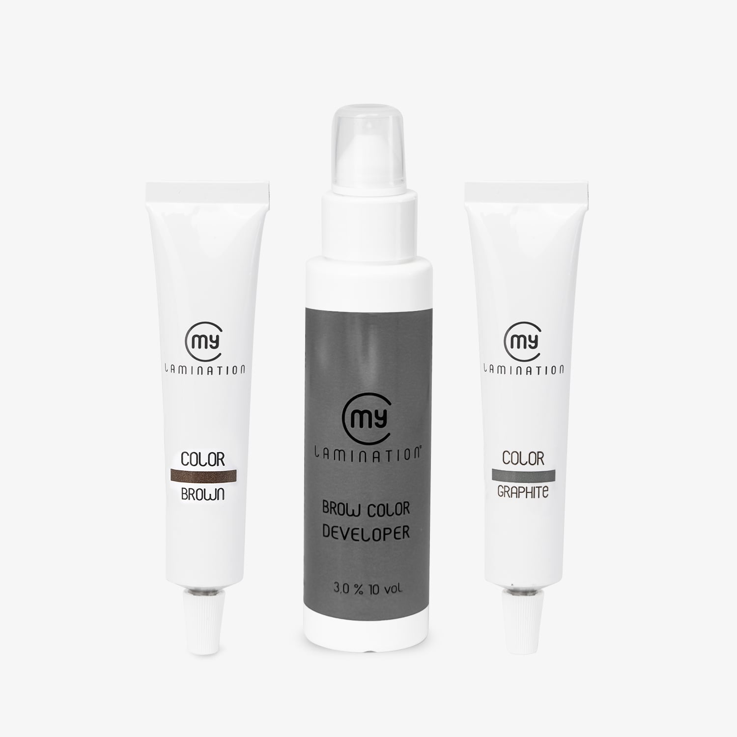 kit 2 colori per sopracciglia e brow developer my lamination