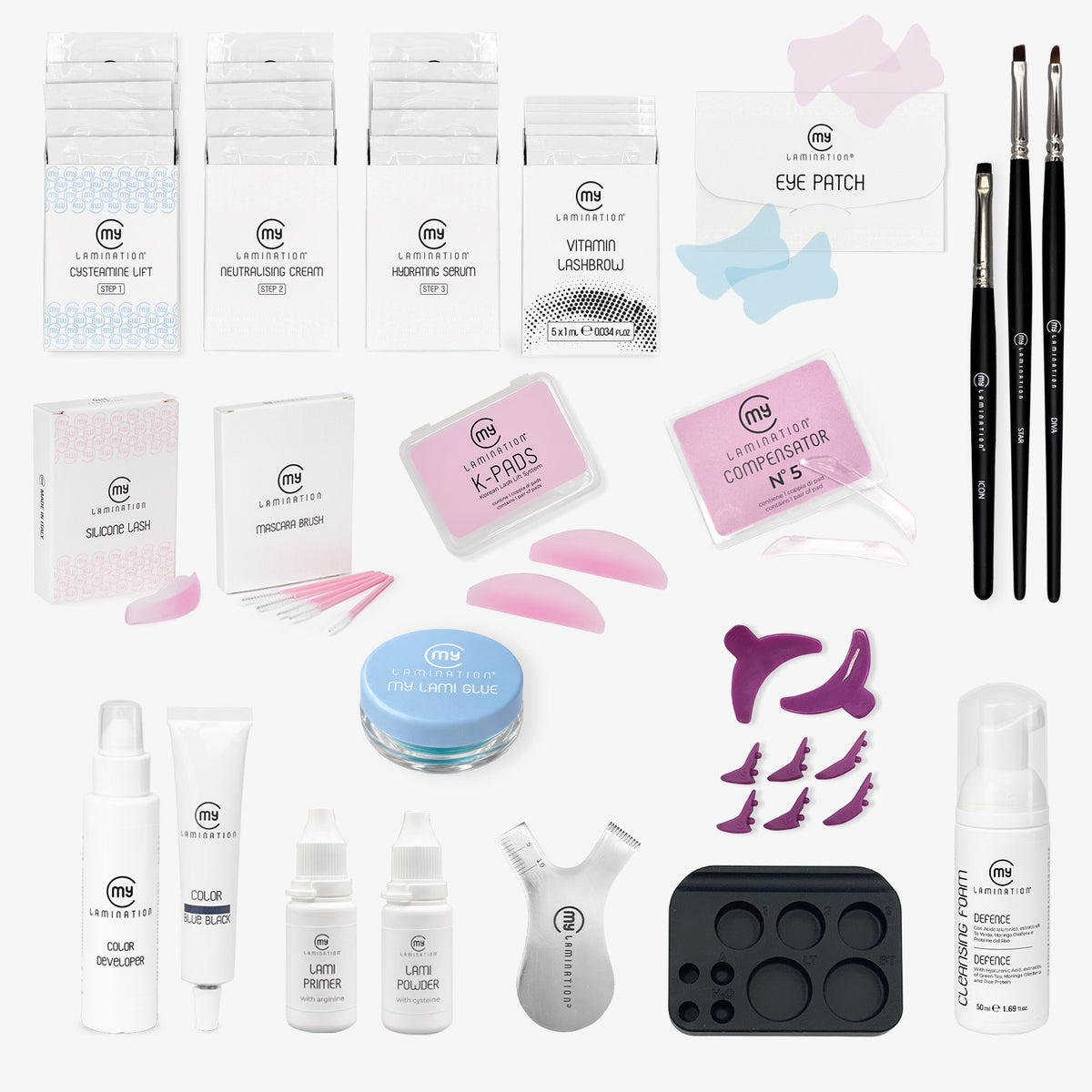 korean elite kit per laminazione coreana di my lamination