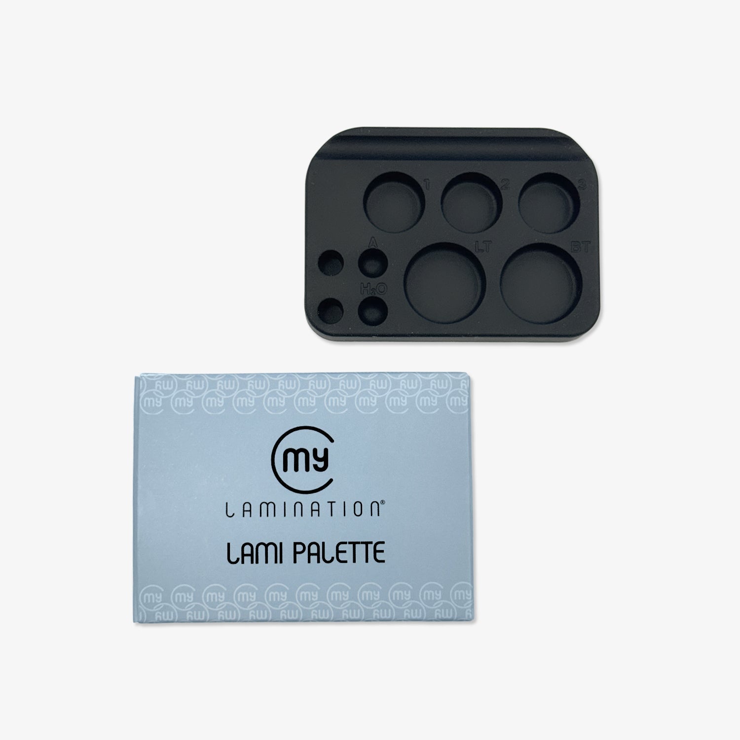 palette di my lamination nera con 9 incavi