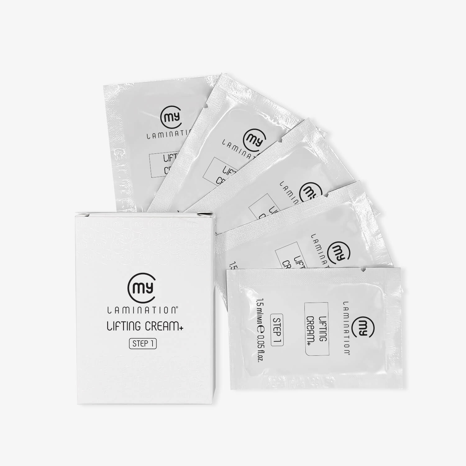 bustine di Lifting Cream + di my lamination per la fase uno della laminazione ciglia