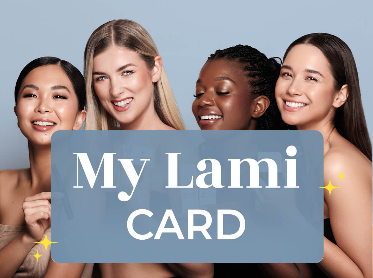 ragazze con scritta my lami card