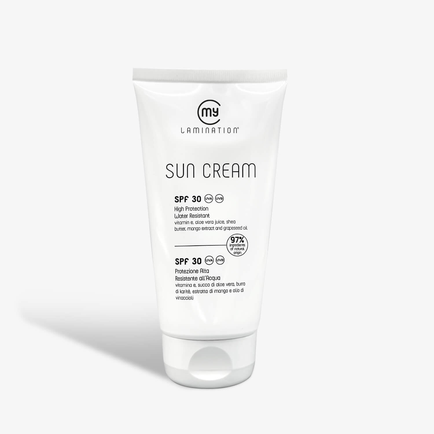 Crema solare con protezione spf 30 di my lamination