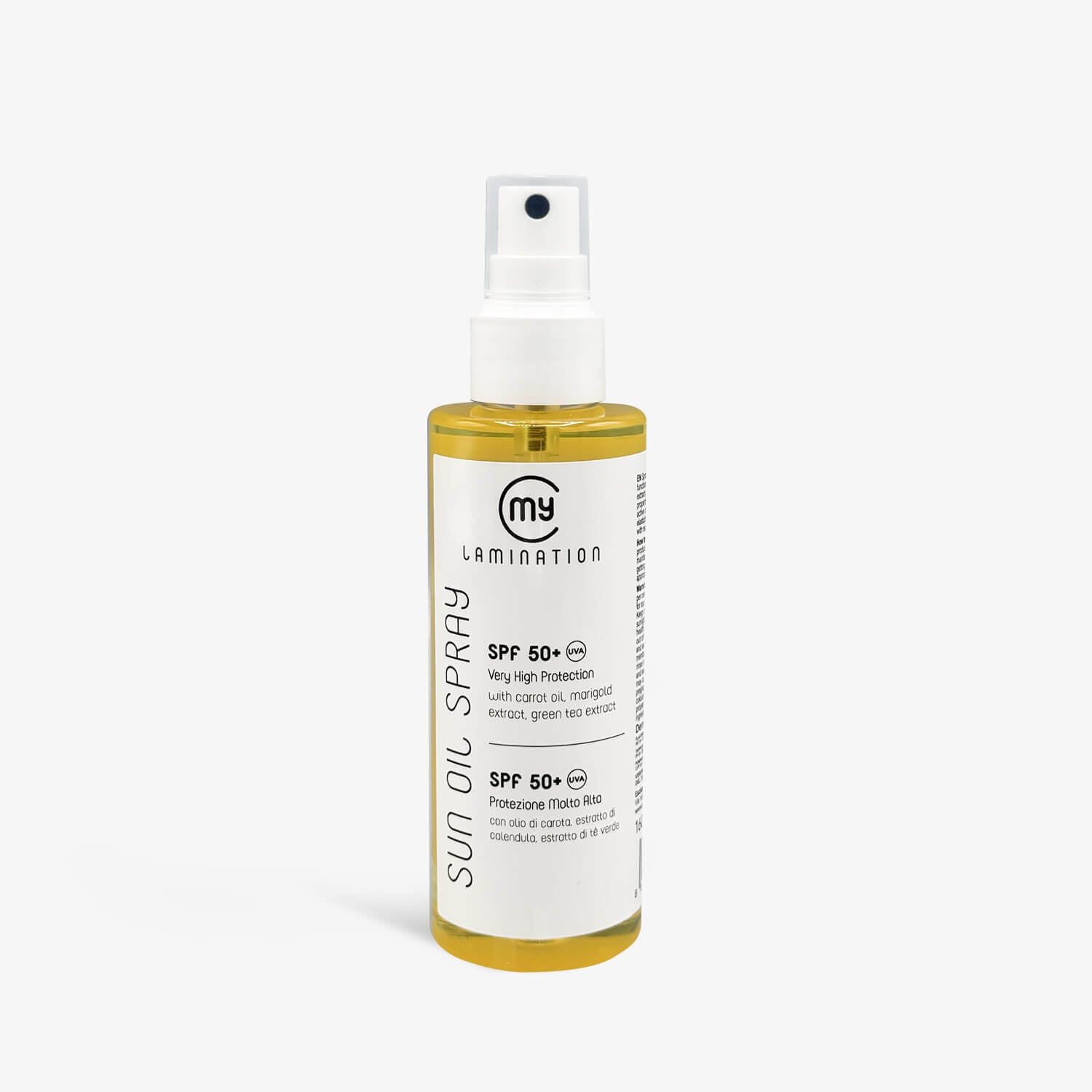 olio solare my lamination con protezione spf 50+