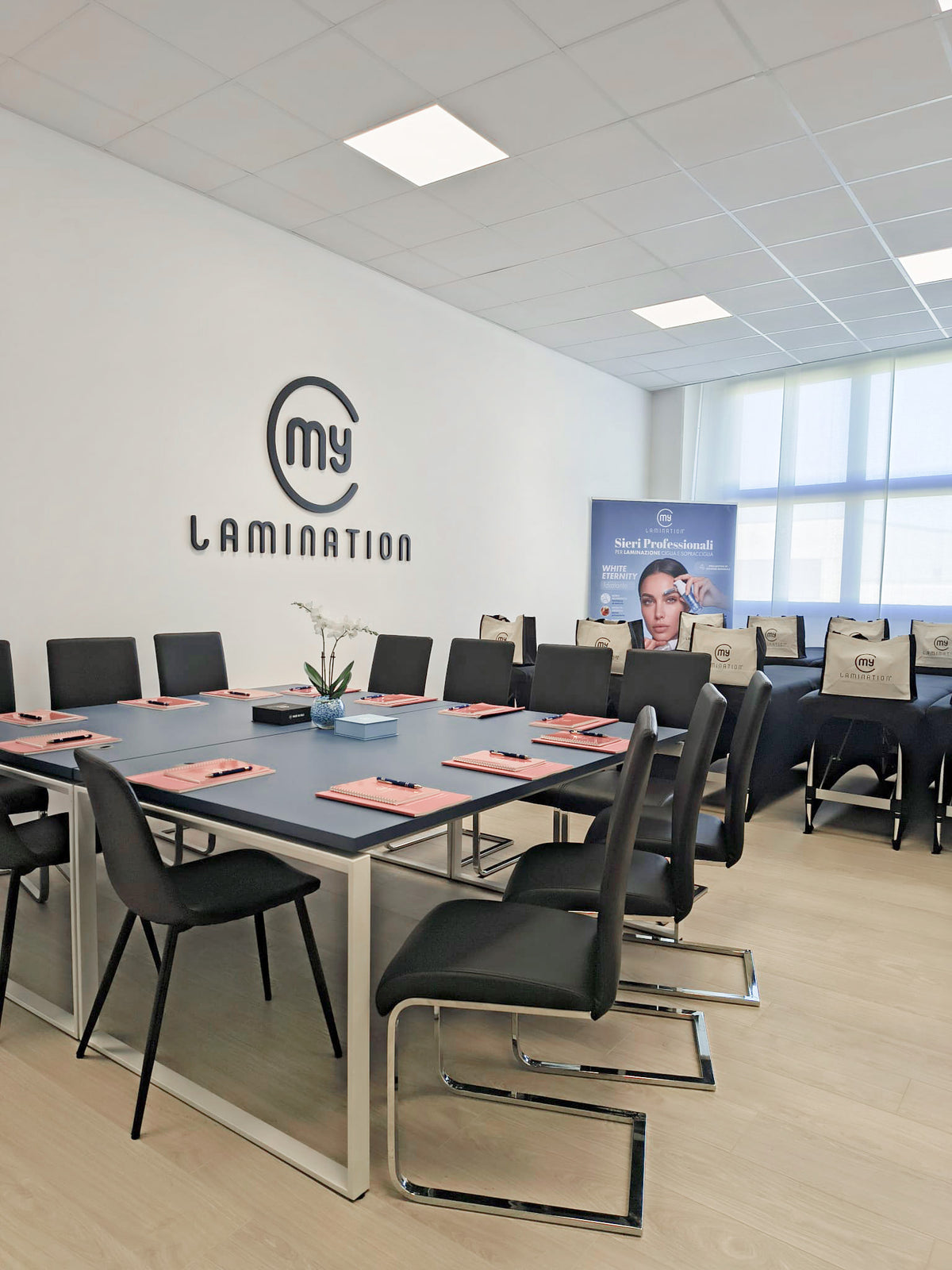 sala del corso in sede my lamination academy